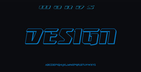 Design Abstract Fashion Best font alphabet. Minimal modern urban fonts for logo, brand, fashion, Heading etc. Typography typeface uppercase lowercase and number. vector illustration full Premium look