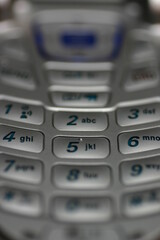 keypad of cell phone