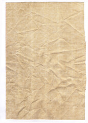 Old wrinkled canvas paper