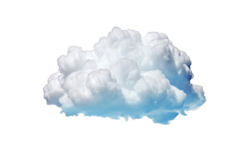 Cloud isolated transparency background. Generative AI	