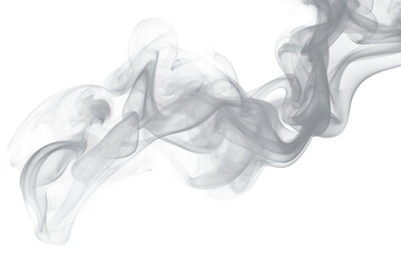 smoke isolated transparency background.Generative AI	