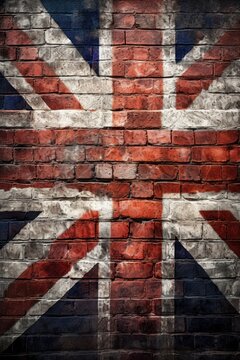 flag painted on brick wall HD 8K wallpaper Stock Photography Photo Image