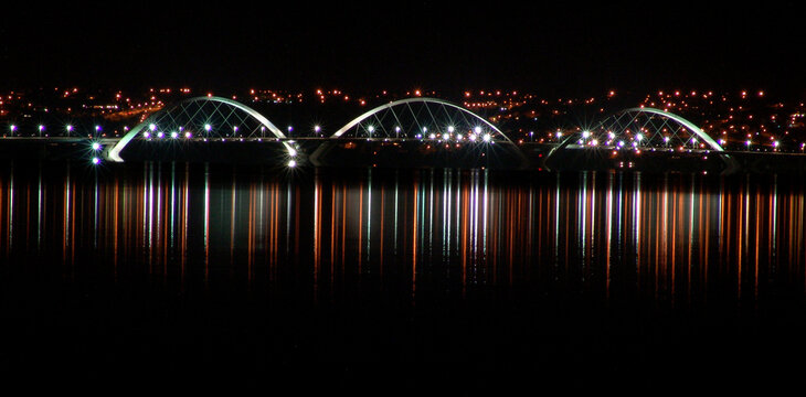 Ponte Juscelino Kubitschek. Bridge Juscelino Kubitschek in Brasilia, Brasil.