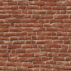 Seamless pattern for red brick wall background generated AI