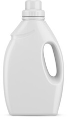 Liquid Laundry Detergent Bottles White Isolated 3D Rendering