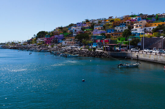 view of the bay of the city Topolobampo, Sinaloa