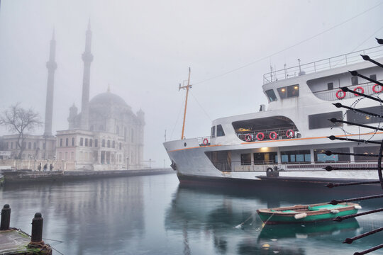 Fog landscape from Ortakoy Istanbul