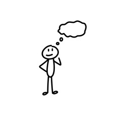 stickman Vector silhouette