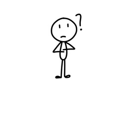 stickman Vector silhouette