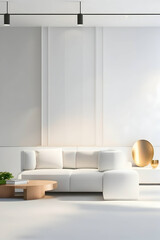 Aesthetic interiors and office spaces. Generative AI