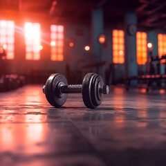 Obraz na płótnie Canvas weights in gym