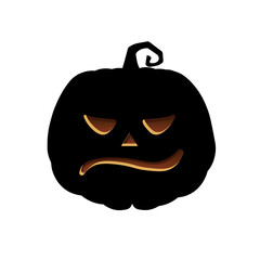 Halloween scary pumpkin Holiday cartoon concept