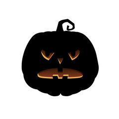 Halloween scary pumpkin Holiday cartoon concept