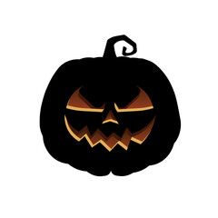 Halloween scary pumpkin Holiday cartoon concept