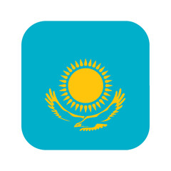 Kazakhstan flag simple illustration for independence day or election