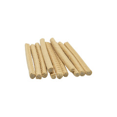 White stick dog food isolated on transparent background