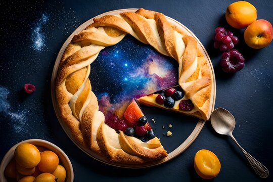 Christmas cake with berries, Christmas cake with cherries, Christmas table setting with Christmas decorations, cake with berries and blueberries, cake with berries and nuts, tart with blueberries