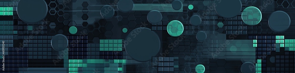 Poster cybersecurity background pattern in banner form