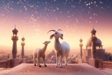Generative AI Creates Adorable Goat in 3D - Eid ul Azha