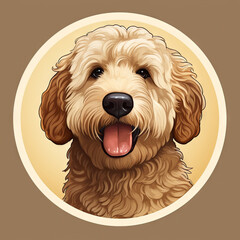 Dog icon. element for your design, AI generative