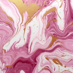 luxury pink and gold marble glitter background, AI generative