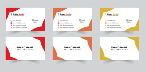 Business card design free Free vector elegant business card modern and clean professional business card template 