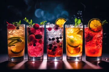 Colorful Festive Cocktails