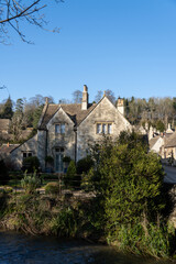 Fototapeta na wymiar Cotswolds, English country house in England, UK.