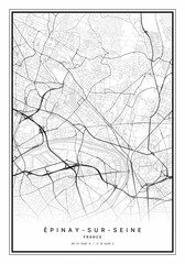 epinay sur Seine Map Wall Art | epinay sur Seine France Map Art, Map Wall Art, Digital Map Art
