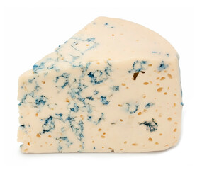 Blue cheese isolated on white background
