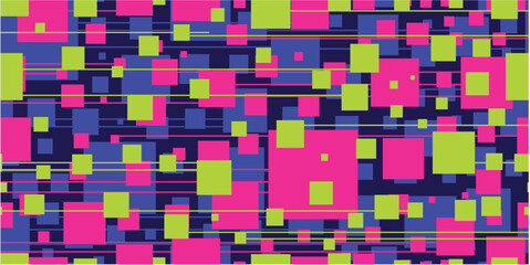 geometric lines and squares with modern colors seamless pattern