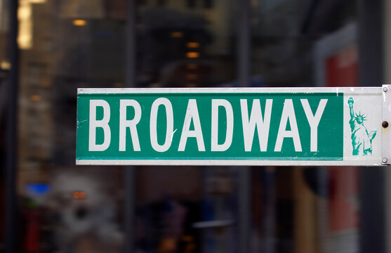 Broadway street sign, manhattan, new york, America, usa