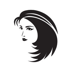 woman icon logo vector design template
