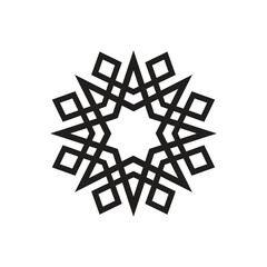 Arabic Ornament, Idul Fitr, and abstract logo design template