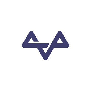 Initials Avp, Ava, Vav logo identity with minimalist concepts and technology