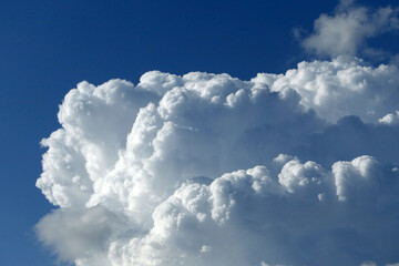 Naklejka na ściany i meble big white cloud in the sky, big and big white clouds,