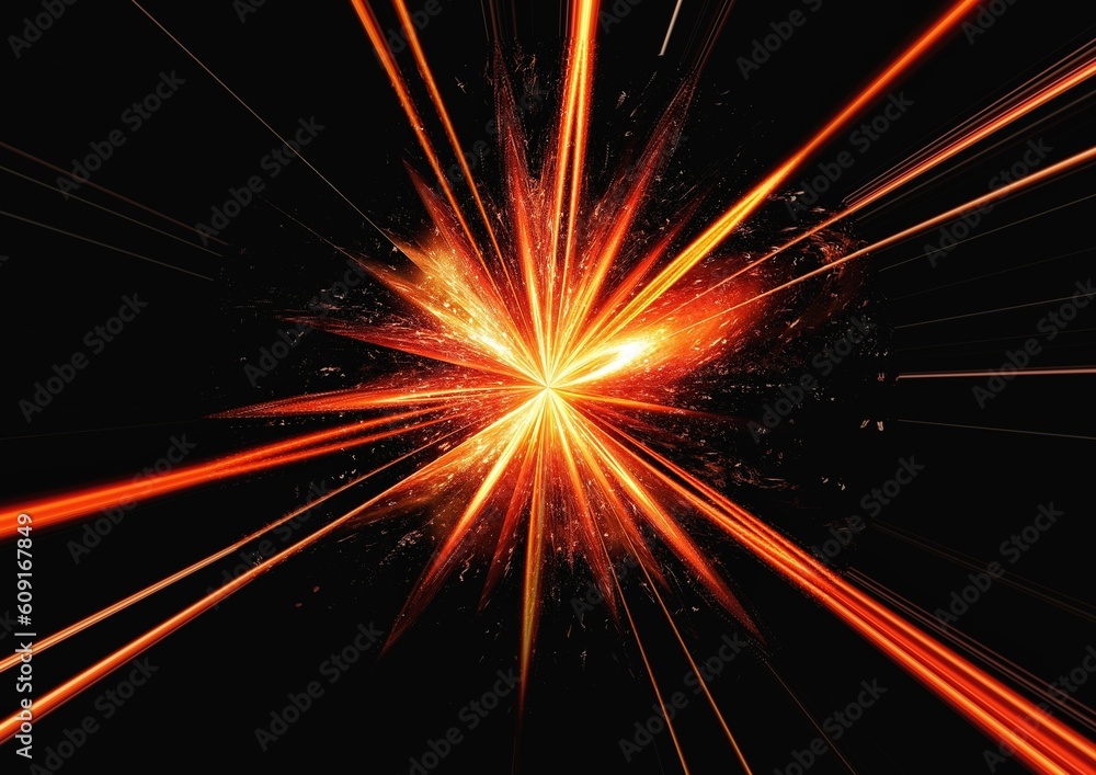 Poster abstract background with rays