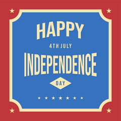Social media post banner template for US independence day celebration. Banner vector for social media ads,
