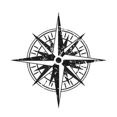 Wind rose, directions of the world, map compass icon © KR Studio