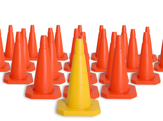 Army of traffic cones