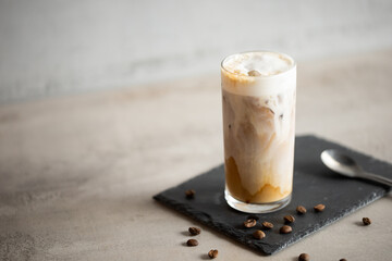 Tasty Iced Latte Coffee, ice, coffee and milk
