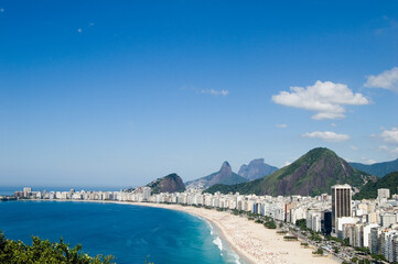 View from copacabana Beach, Rio de Janeiro, Brazil