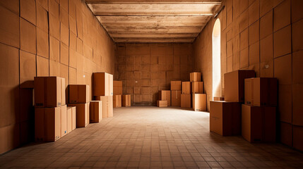 An example of self storage is empty cardboard boxes in a garage or warehouse. Generative AI