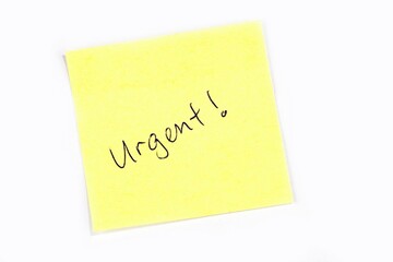 Sticky post it note with 