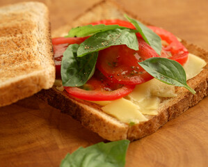 Sandwich with a tomato