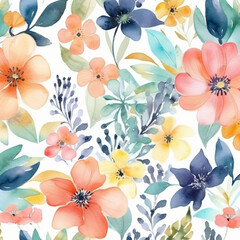 Watercolor Flower Background