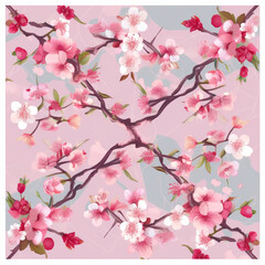 Japanese Cherry Blossom Pattern