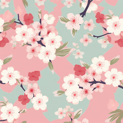 Japanese Cherry Blossom Pattern