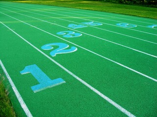 Green Running Track