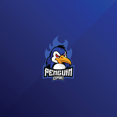 penguin angry logo esport design mascot
